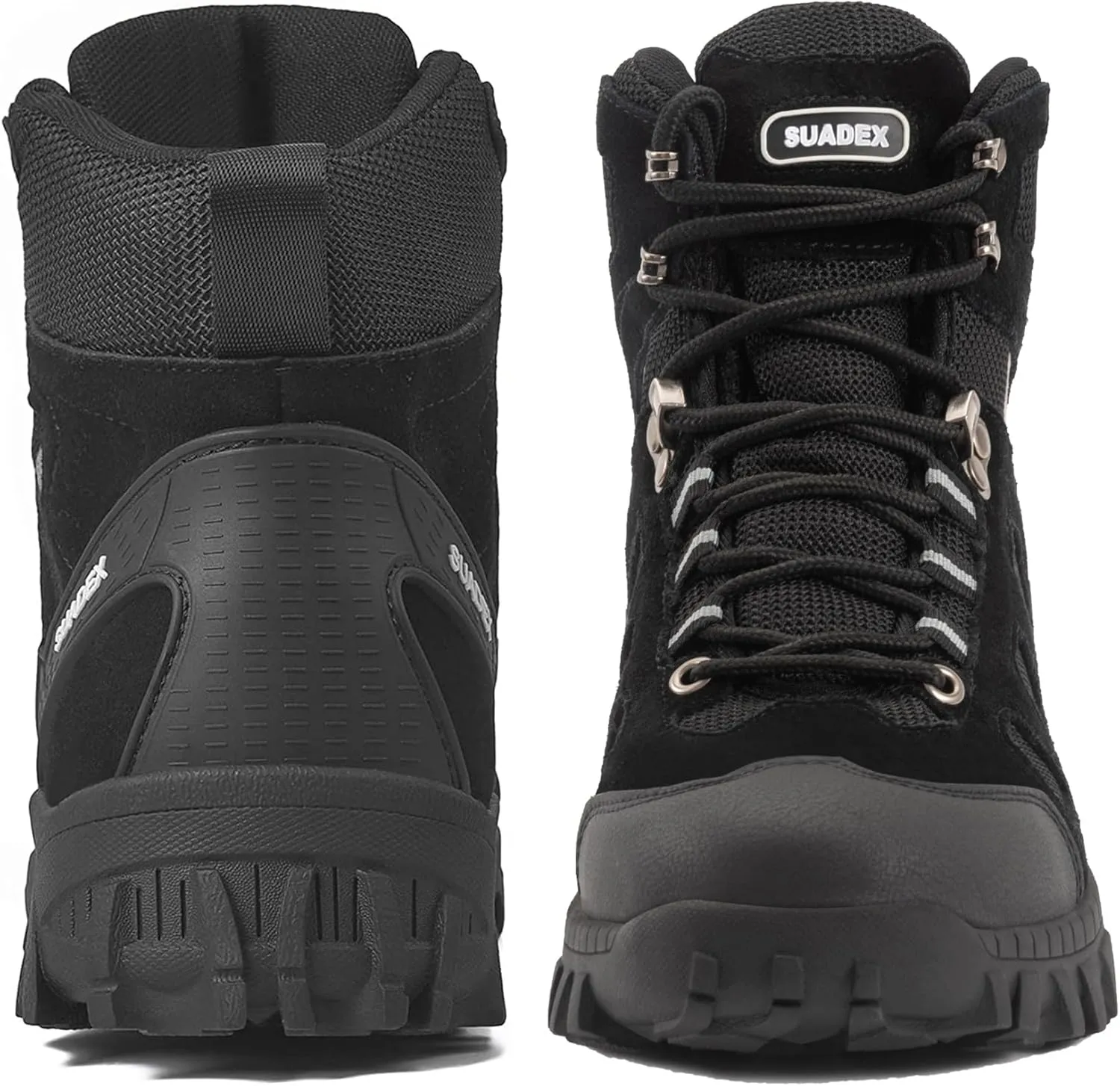 SUADEX Steel Toe Boots for Men Women Indestructible Non Slip Comfortable Work Boot Safety Construction Shoes
