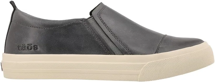 Taos Twin Gore Lux Slip-On Sneakers - Luxe Leather Slip Ons with Curves & Pods Removable Footbed with Arch Support and Metatarsal Support for All Day Comfort and Style