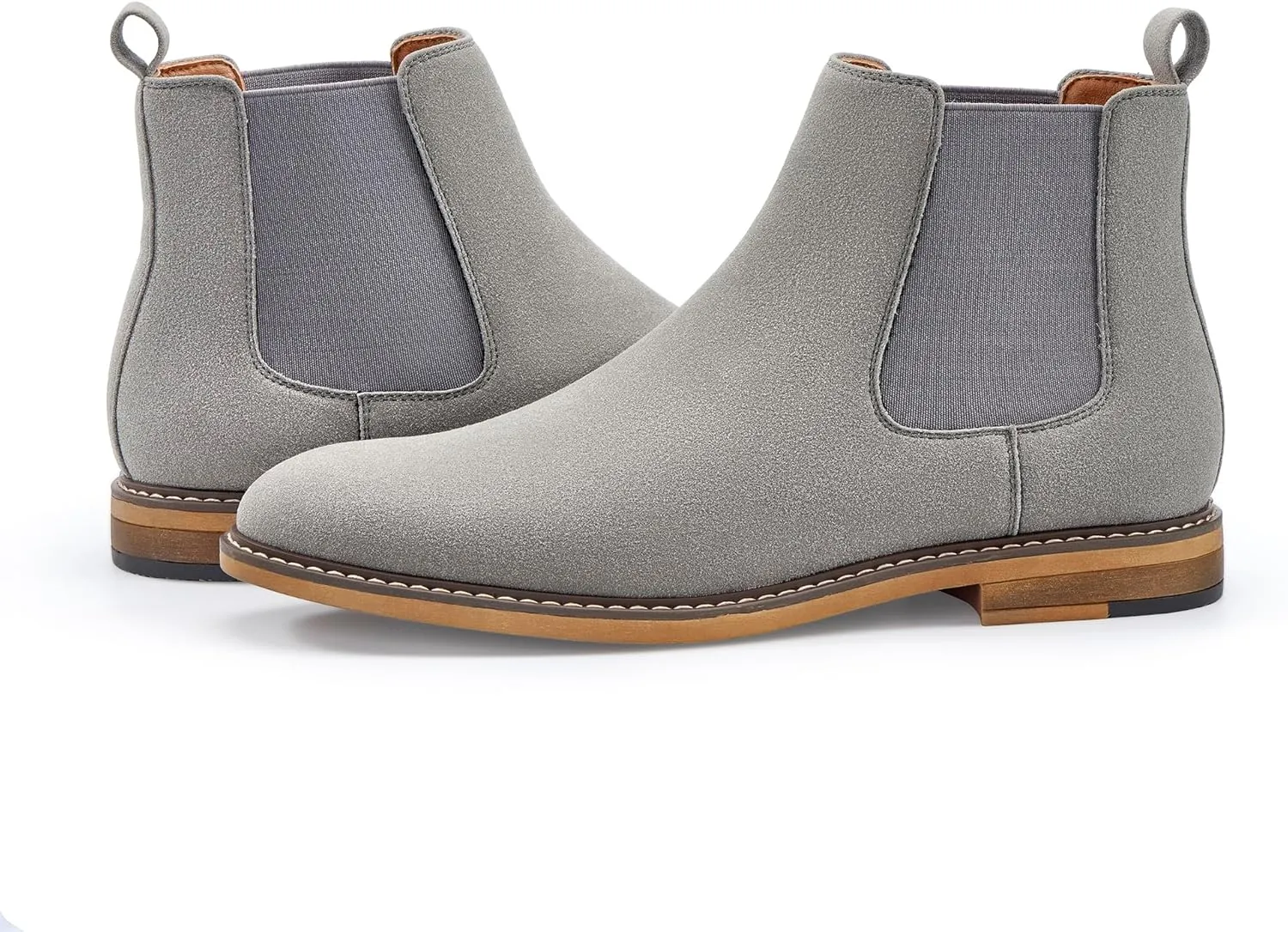 Temeshu Men's Chelsea Boots Casual Dress Boots Ankle Slip On Boots for Men MS25