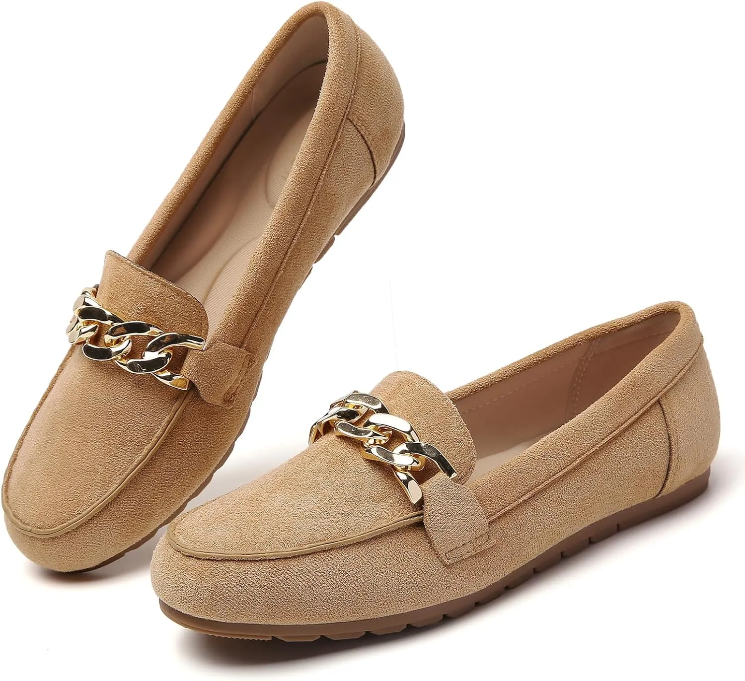 Tilocow Loafers for Women Comfortable Flat Casual Slip On Shoes Leisure Bussiness Work Ladies Shoes Lightweight Walking Flats with Arch Support