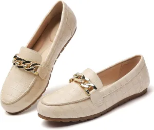 Tilocow Loafers for Women Comfortable Flat Casual Slip On Shoes Leisure Bussiness Work Ladies Shoes Lightweight Walking Flats with Arch Support
