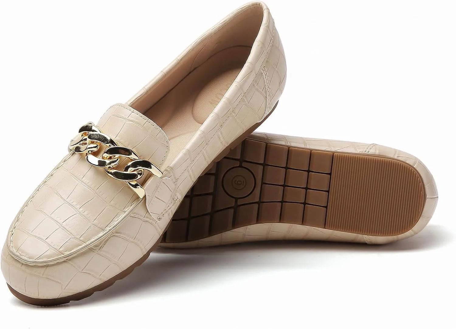 Tilocow Loafers for Women Comfortable Flat Casual Slip On Shoes Leisure Bussiness Work Ladies Shoes Lightweight Walking Flats with Arch Support