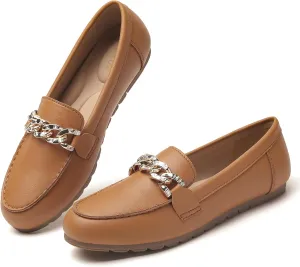 Tilocow Loafers for Women Comfortable Flat Casual Slip On Shoes Leisure Bussiness Work Ladies Shoes Lightweight Walking Flats with Arch Support