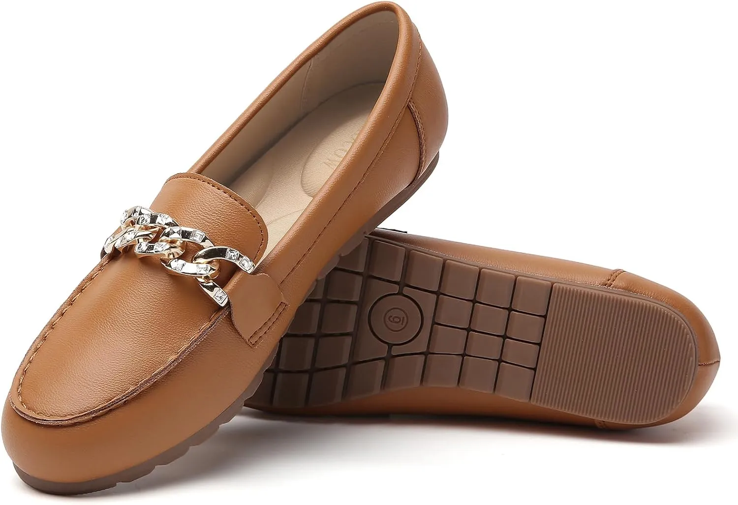 Tilocow Loafers for Women Comfortable Flat Casual Slip On Shoes Leisure Bussiness Work Ladies Shoes Lightweight Walking Flats with Arch Support