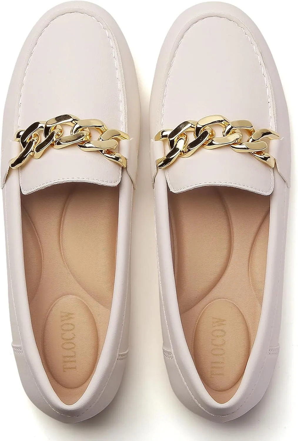 Tilocow Loafers for Women Comfortable Flat Casual Slip On Shoes Leisure Bussiness Work Ladies Shoes Lightweight Walking Flats with Arch Support
