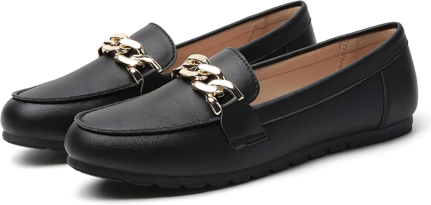 Tilocow Loafers for Women Comfortable Flat Casual Slip On Shoes Leisure Bussiness Work Ladies Shoes Lightweight Walking Flats with Arch Support