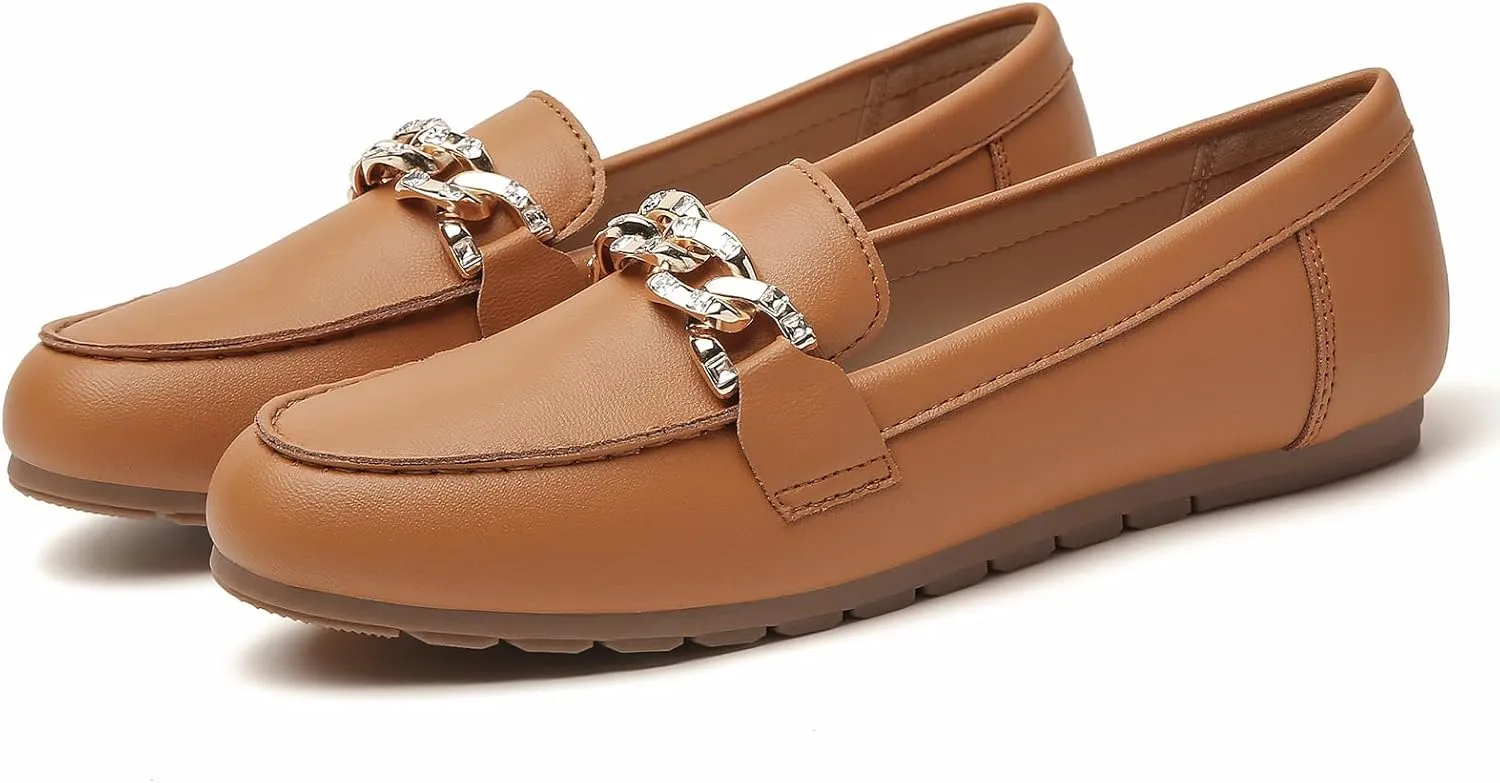 Tilocow Loafers for Women Comfortable Flat Casual Slip On Shoes Leisure Bussiness Work Ladies Shoes Lightweight Walking Flats with Arch Support