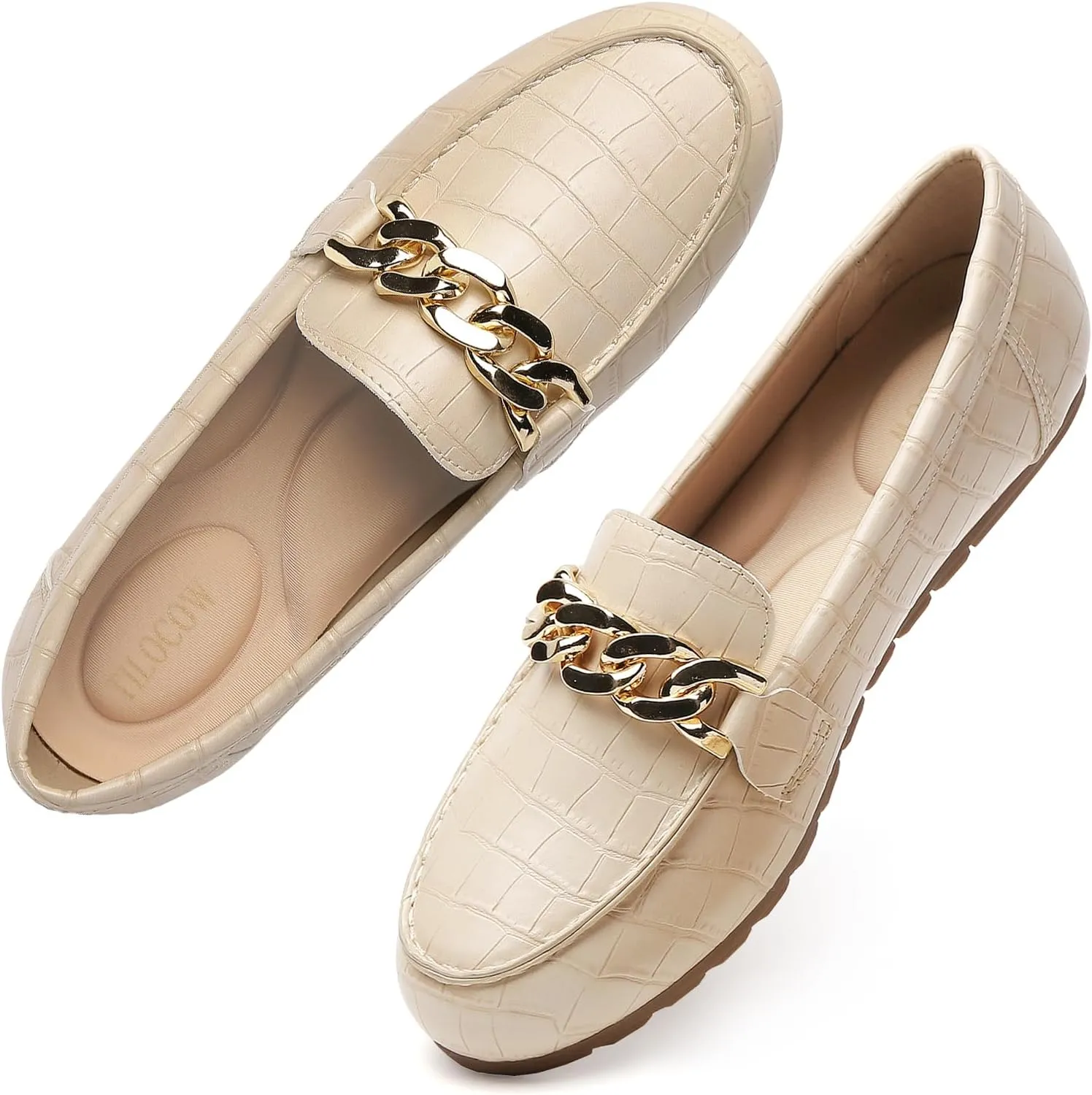 Tilocow Loafers for Women Comfortable Flat Casual Slip On Shoes Leisure Bussiness Work Ladies Shoes Lightweight Walking Flats with Arch Support