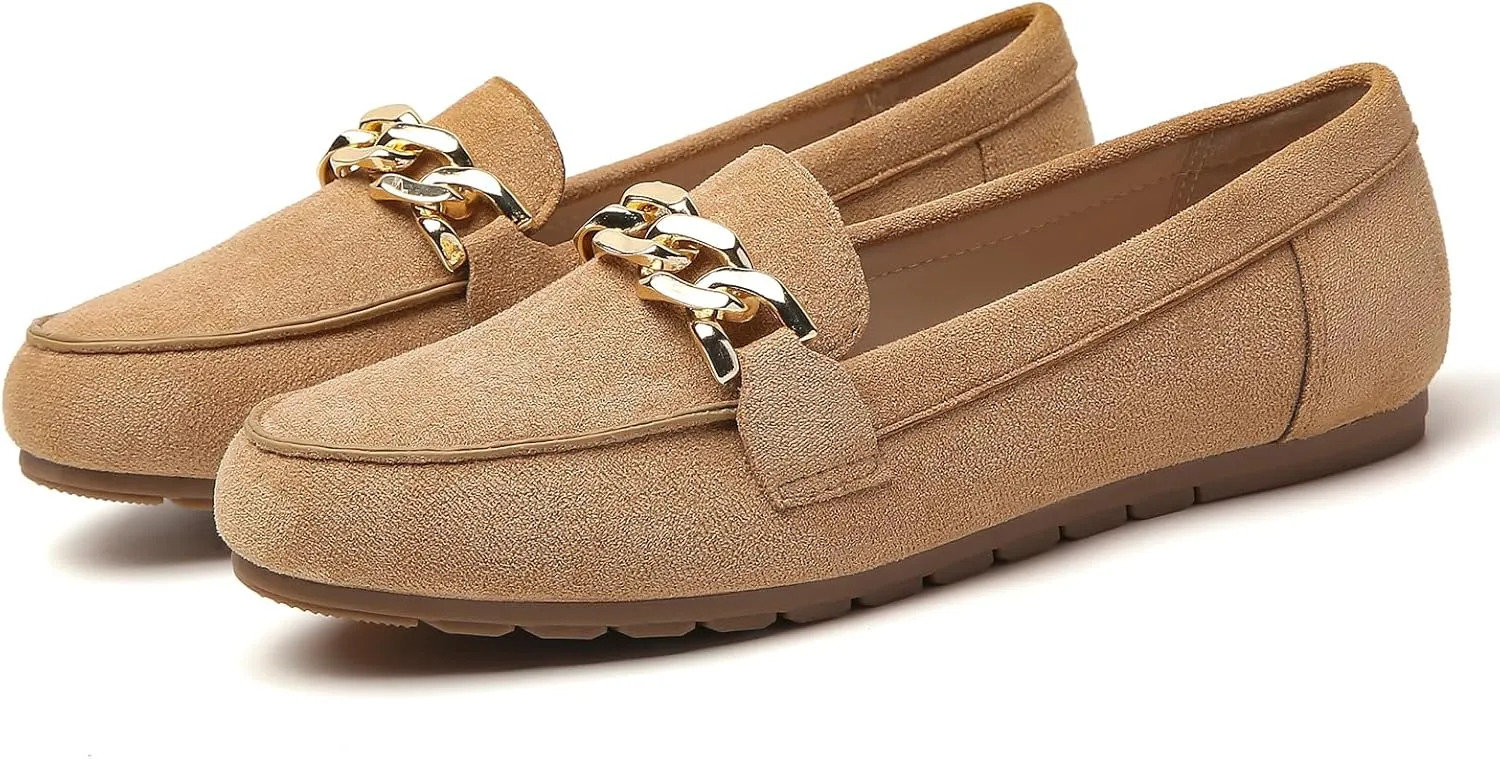 Tilocow Loafers for Women Comfortable Flat Casual Slip On Shoes Leisure Bussiness Work Ladies Shoes Lightweight Walking Flats with Arch Support