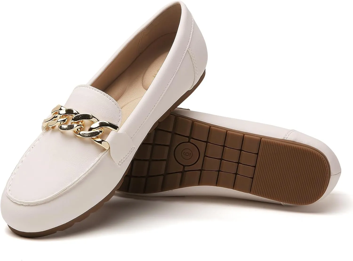 Tilocow Loafers for Women Comfortable Flat Casual Slip On Shoes Leisure Bussiness Work Ladies Shoes Lightweight Walking Flats with Arch Support