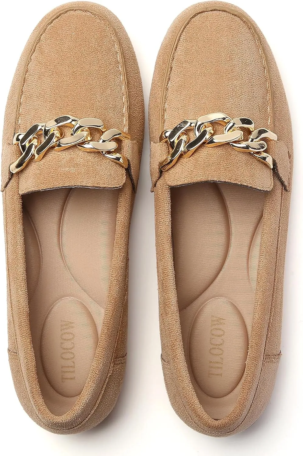 Tilocow Loafers for Women Comfortable Flat Casual Slip On Shoes Leisure Bussiness Work Ladies Shoes Lightweight Walking Flats with Arch Support