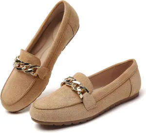 Tilocow Loafers for Women Comfortable Flat Casual Slip On Shoes Leisure Bussiness Work Ladies Shoes Lightweight Walking Flats with Arch Support