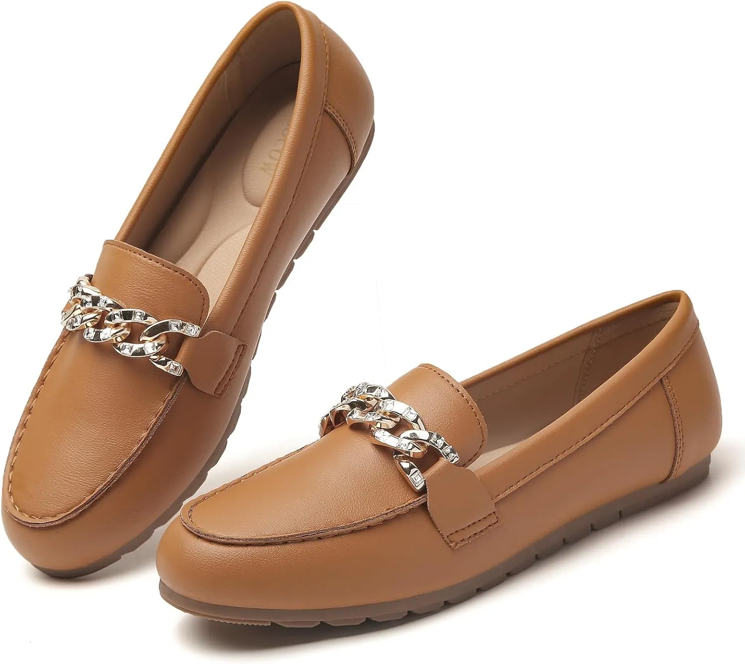 Tilocow Loafers for Women Comfortable Flat Casual Slip On Shoes Leisure Bussiness Work Ladies Shoes Lightweight Walking Flats with Arch Support