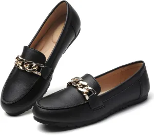 Tilocow Loafers for Women Comfortable Flat Casual Slip On Shoes Leisure Bussiness Work Ladies Shoes Lightweight Walking Flats with Arch Support