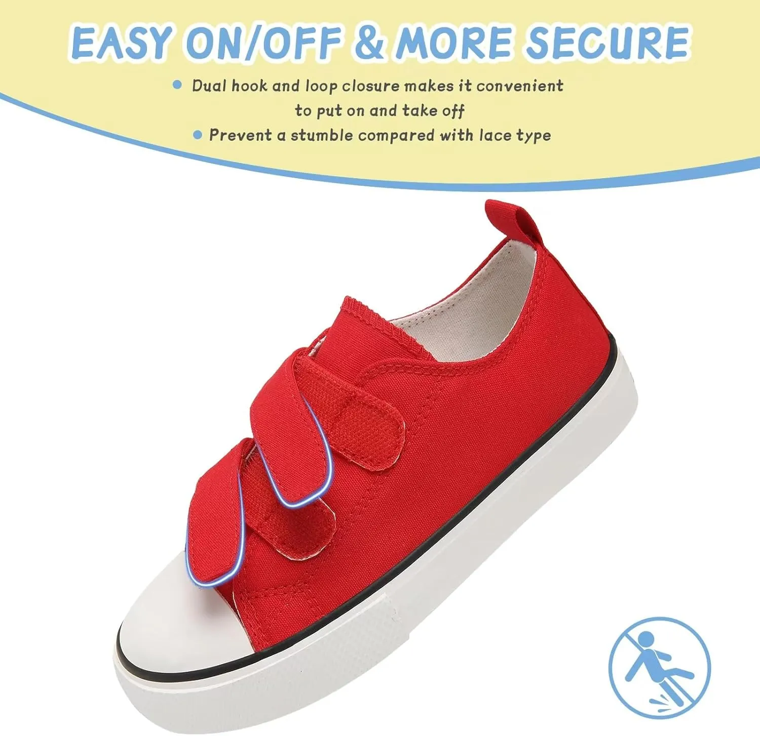 Toddler Canvas Shoes Girls High Top Sneakers Little Big Kids Boys Walking Cushioned Shoes Toddler 8-Big Kid 3