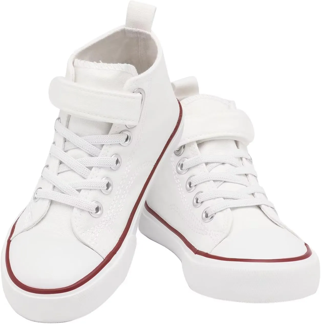 Toddler Canvas Shoes Girls High Top Sneakers Little Big Kids Boys Walking Cushioned Shoes Toddler 8-Big Kid 3