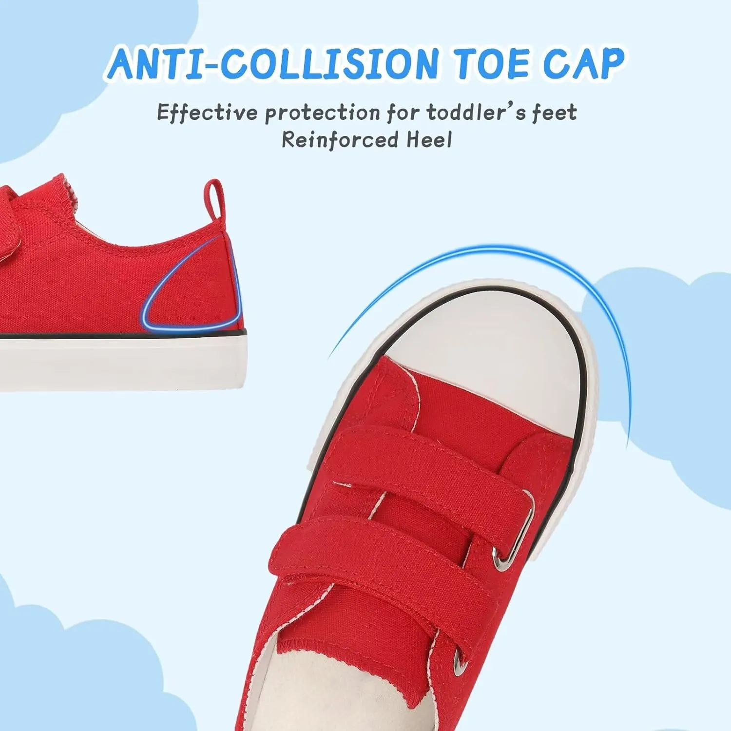 Toddler Canvas Shoes Girls High Top Sneakers Little Big Kids Boys Walking Cushioned Shoes Toddler 8-Big Kid 3