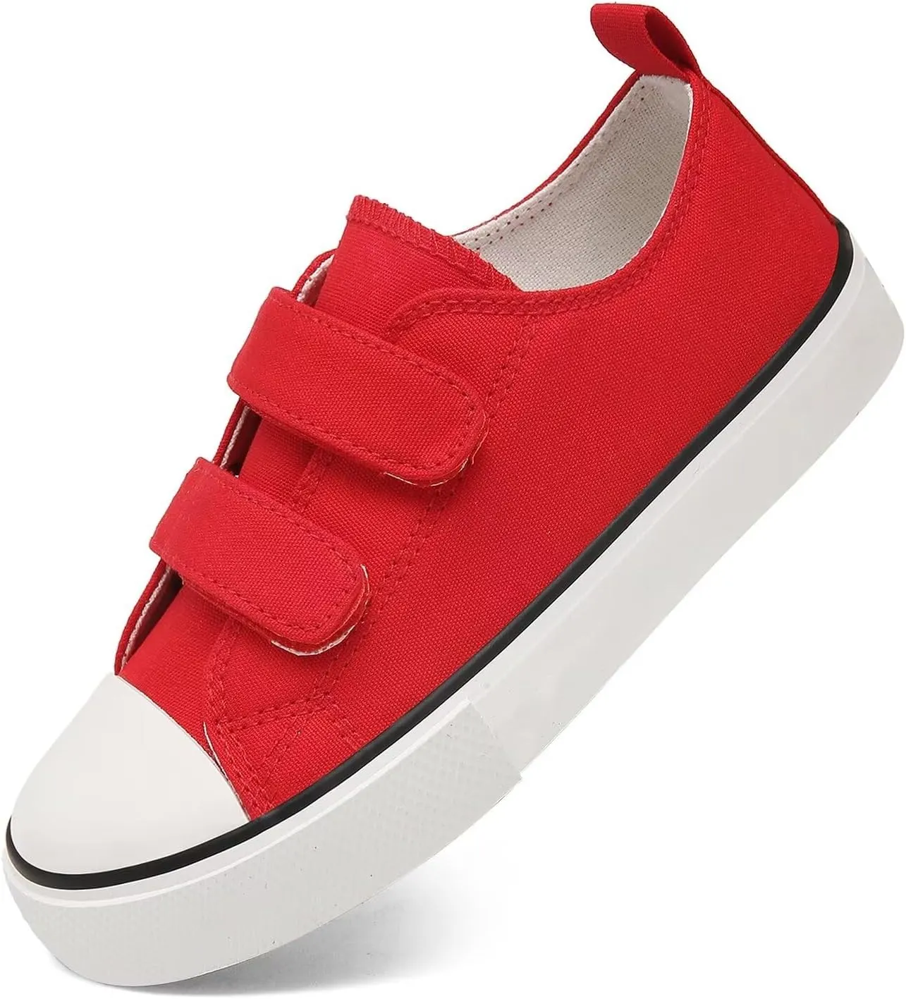 Toddler Canvas Shoes Girls High Top Sneakers Little Big Kids Boys Walking Cushioned Shoes Toddler 8-Big Kid 3