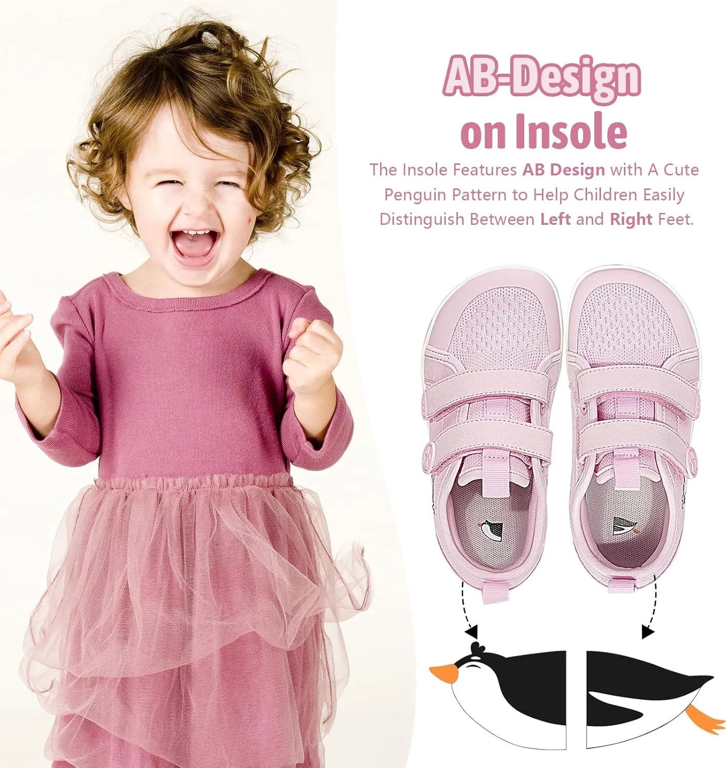Toddler Shoes Boys Girls Kids Wide Toe Box Barefoot Shoes Breathable Zero Drop Non-Slip Sneakers for Toddler/Little Kid/Big Kid