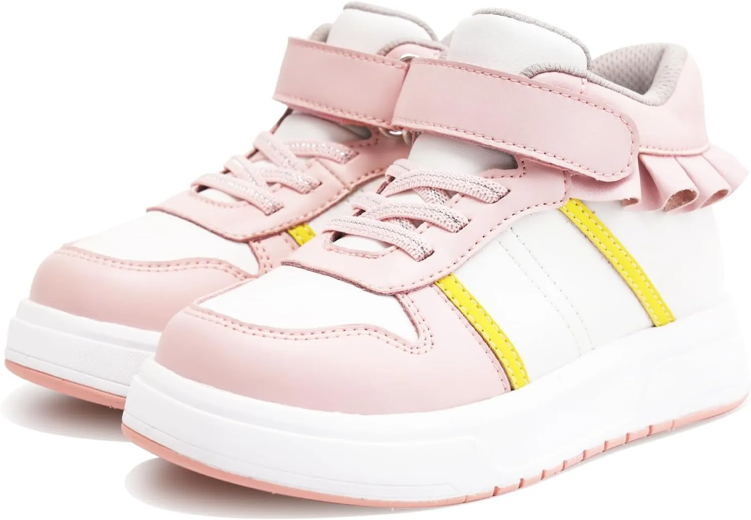 Toddlers Girls Orthopedic Shoes with Ankle and Arch Support,Fashion Thick Sole Sneakers with Skirt Decoration