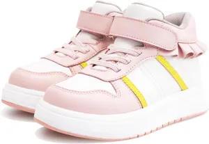 Toddlers Girls Orthopedic Shoes with Ankle and Arch Support,Fashion Thick Sole Sneakers with Skirt Decoration