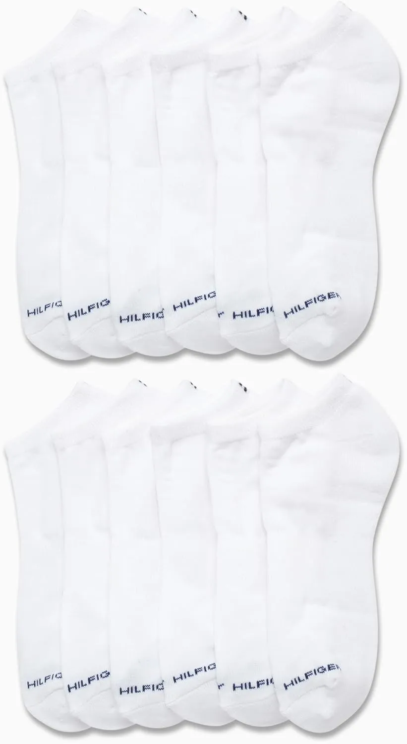 Tommy Hilfiger Men's Athletic Socks - Cushion No Show Socks (12 Pack)