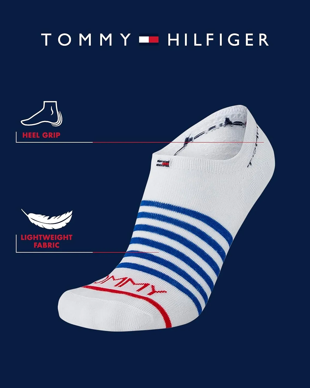 Tommy Hilfiger Men's Athletic Socks - Cushion No Show Socks (12 Pack)