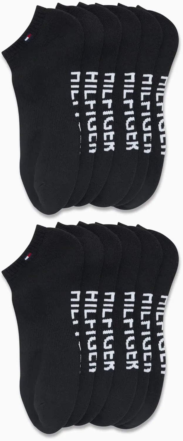 Tommy Hilfiger Men's Athletic Socks - Cushion No Show Socks (12 Pack)