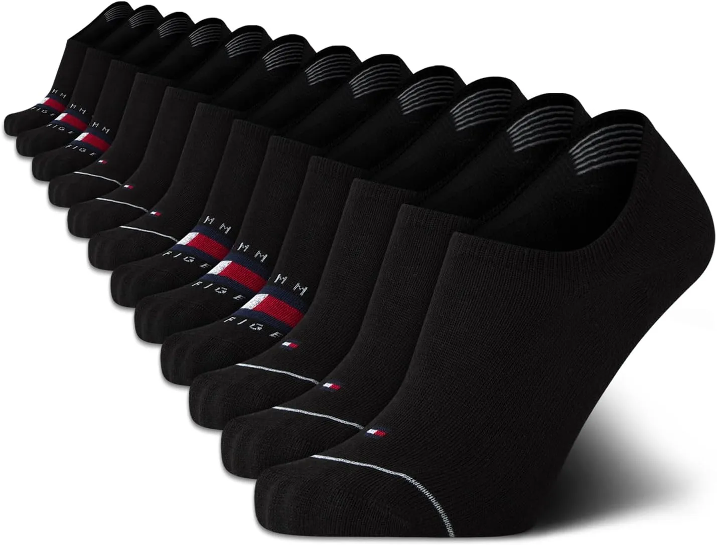 Tommy Hilfiger Men's Athletic Socks - Cushion No Show Socks (12 Pack)
