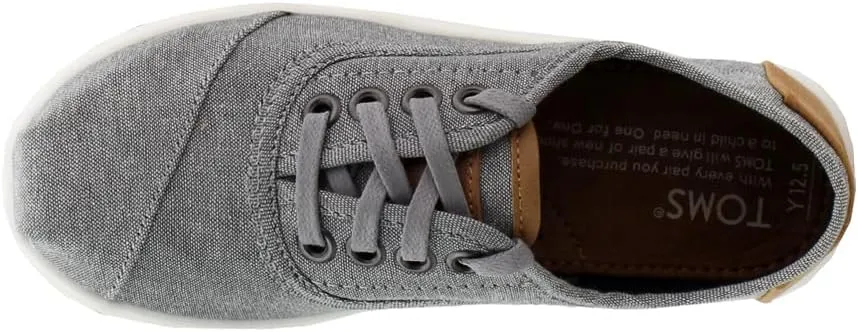 TOMS Kids Boys Cordones Lace Up Sneakers Shoes Casual - Grey
