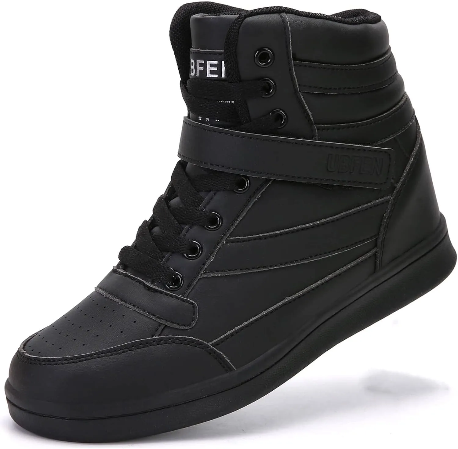 UBFEN Womens High Top Ankle Support Sneakers Vibrant Colour Hidden Wedge Heel Retro 80s Tennis Shoes for Girls Cosplay Removable Insole Backpacking Boots