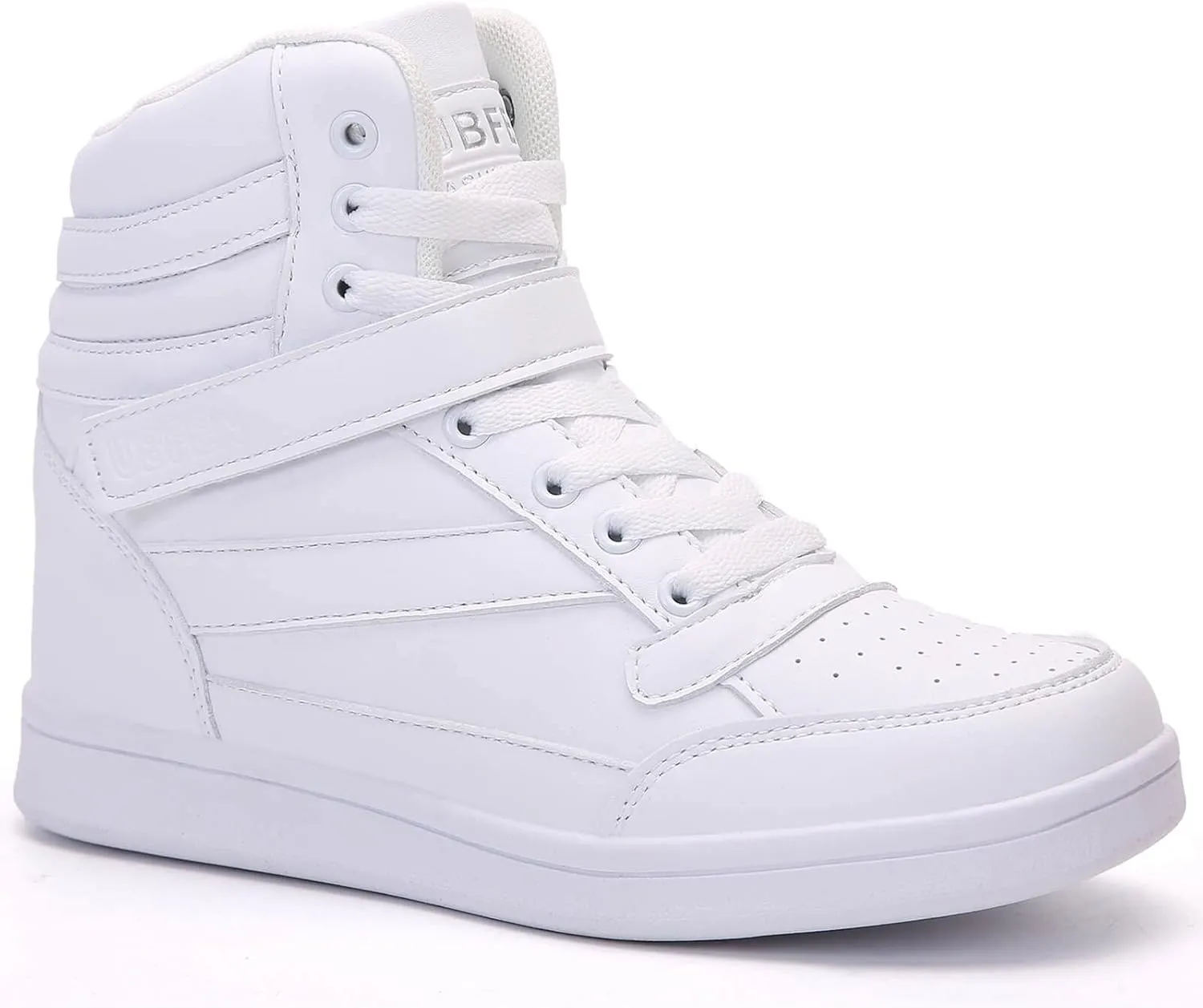 UBFEN Womens High Top Ankle Support Sneakers Vibrant Colour Hidden Wedge Heel Retro 80s Tennis Shoes for Girls Cosplay Removable Insole Backpacking Boots