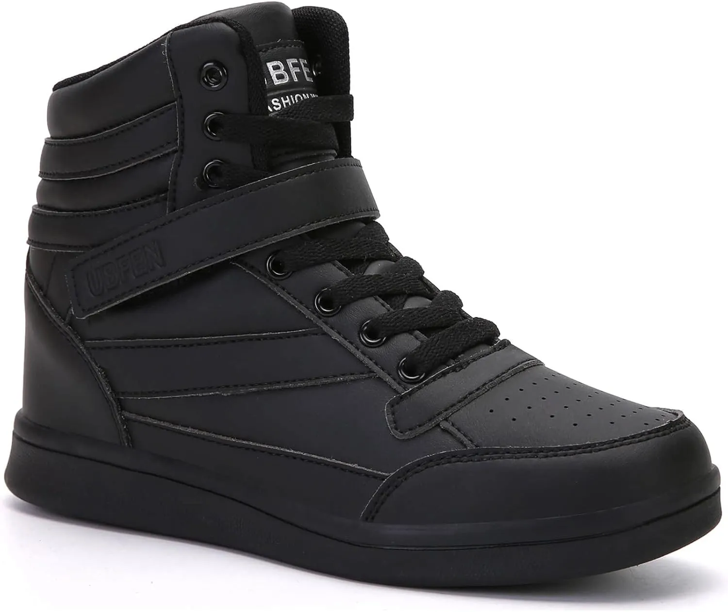 UBFEN Womens High Top Ankle Support Sneakers Vibrant Colour Hidden Wedge Heel Retro 80s Tennis Shoes for Girls Cosplay Removable Insole Backpacking Boots
