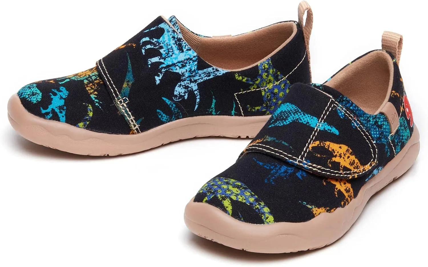UIN Kid's Casual Slip-on Canvas Loafers Boys Girls Shoes Fashion Sneakers Funny Painted Travel Shoes