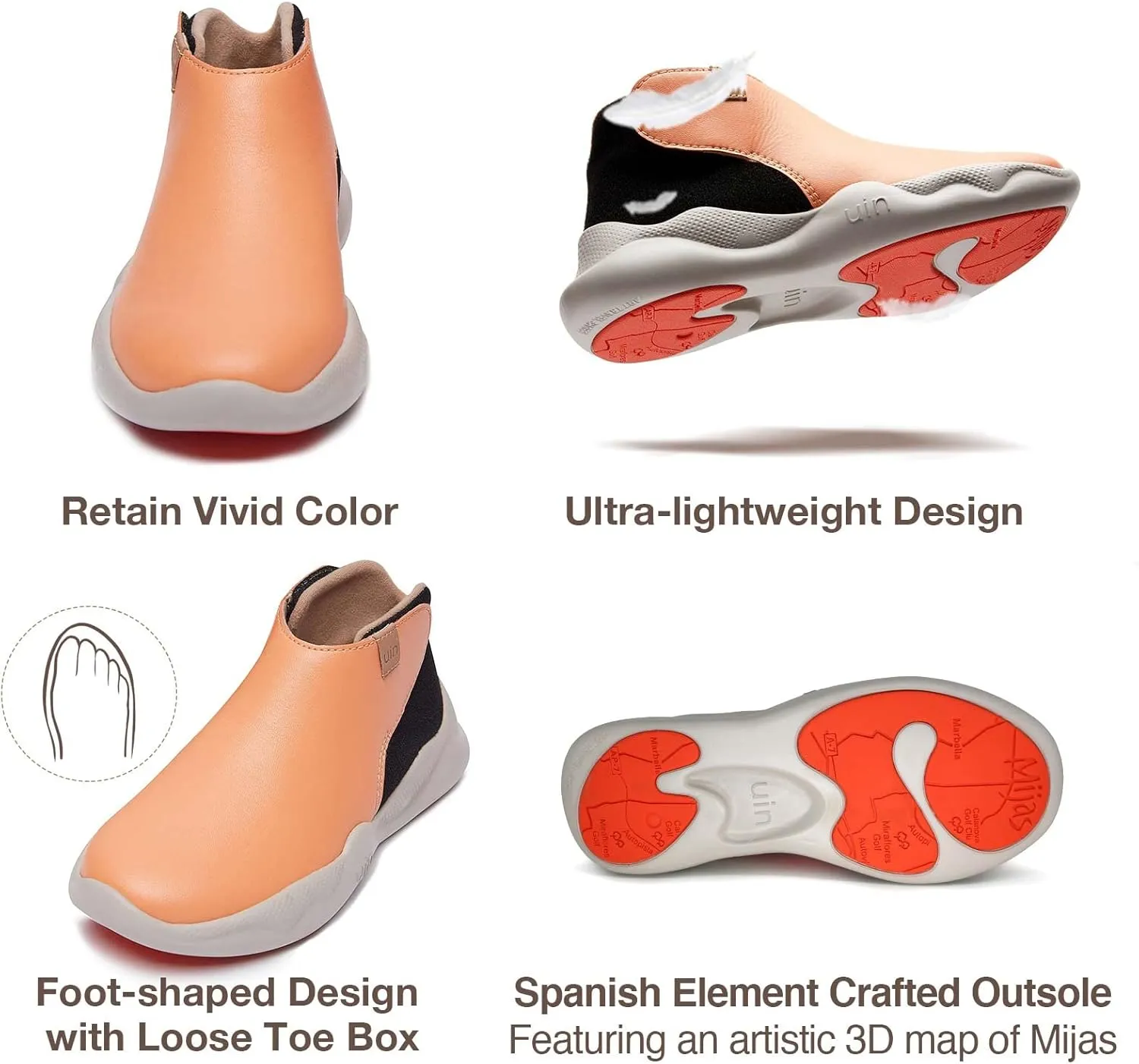 UIN Kid's Fashion Sneakers Lightweight Casual Comfortable Boys Girls Funny Painted Travel Shoes Mijas