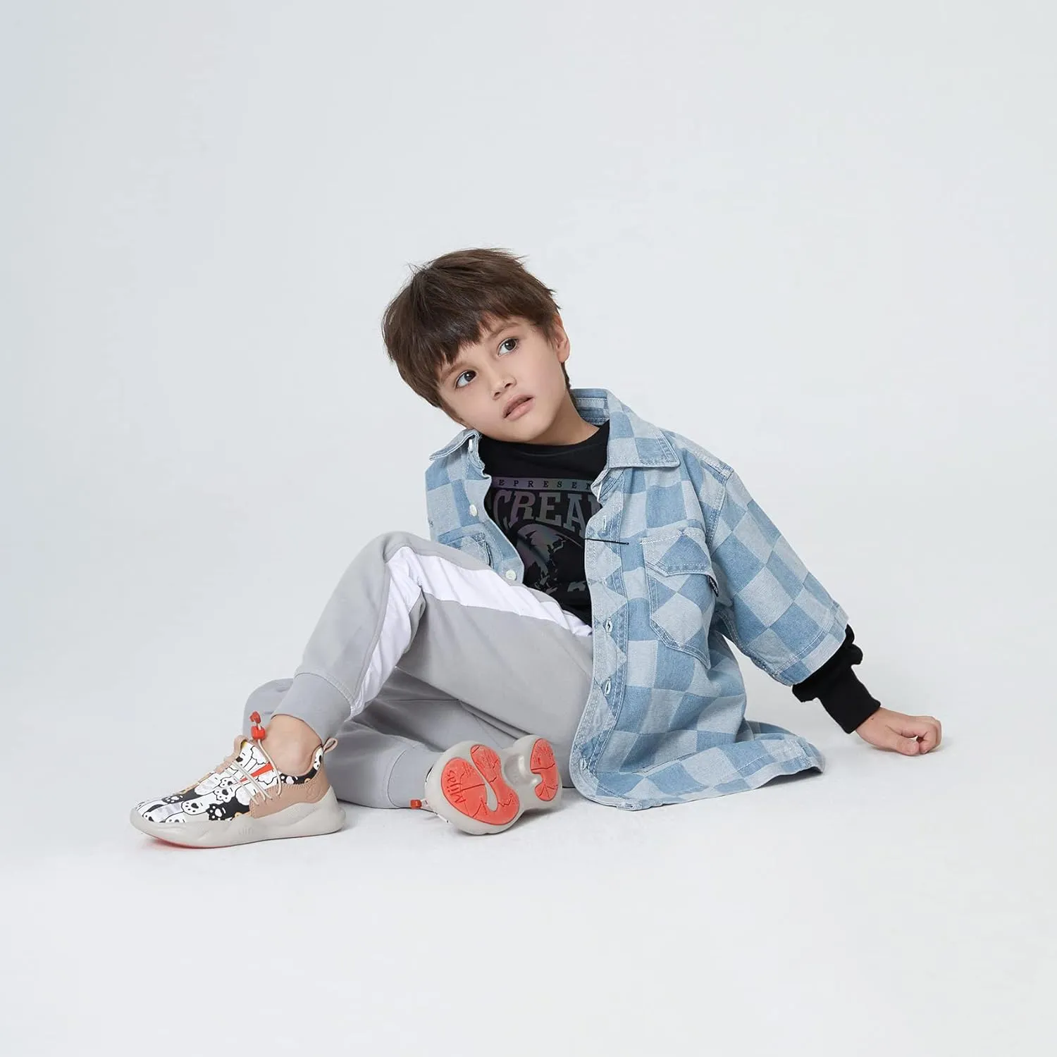UIN Kid's Fashion Sneakers Lightweight Casual Comfortable Boys Girls Funny Painted Travel Shoes Mijas