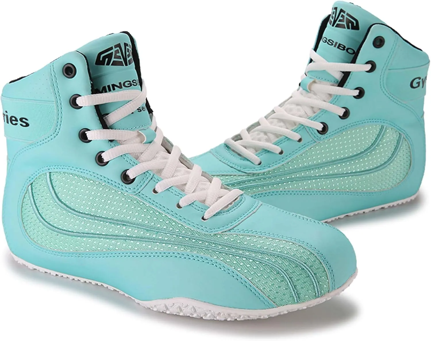 Usoway Men's Professional Boxing Shoes Non-Slip Wrestling Shoes Women's Lightweight Boxing Wrestling Training Shoes Adult Fitness Sports Shoes Fighting Weightlifting Multifunctional Shoes