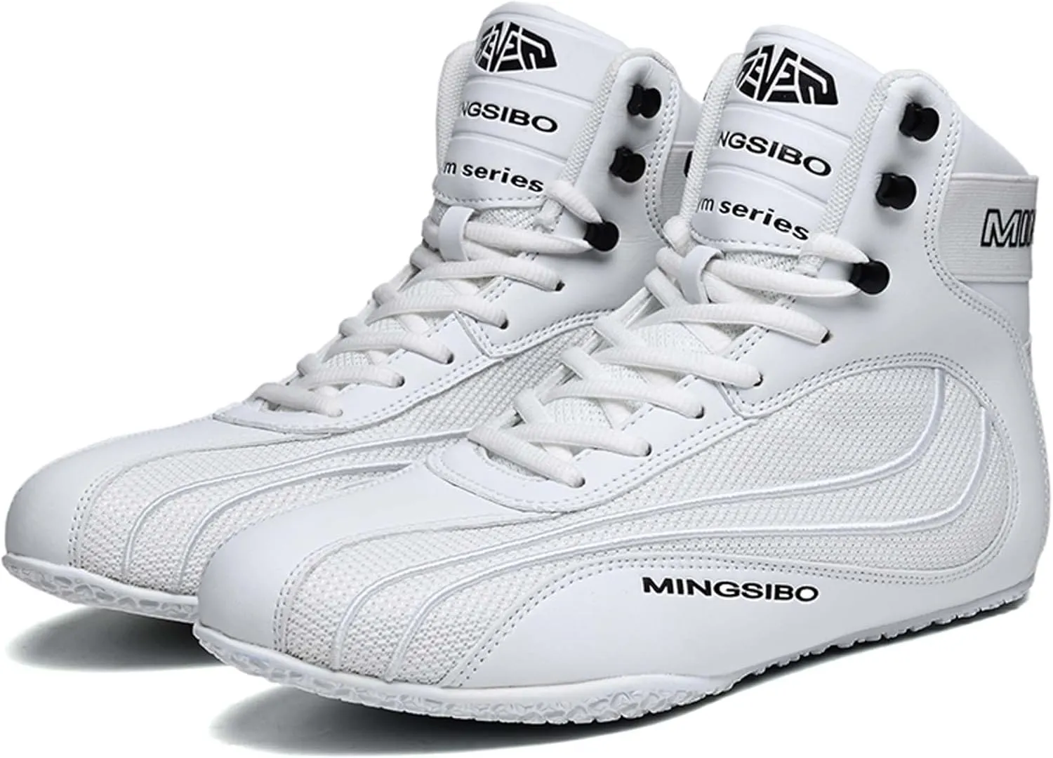 Usoway Men's Professional Boxing Shoes Non-Slip Wrestling Shoes Women's Lightweight Boxing Wrestling Training Shoes Adult Fitness Sports Shoes Fighting Weightlifting Multifunctional Shoes
