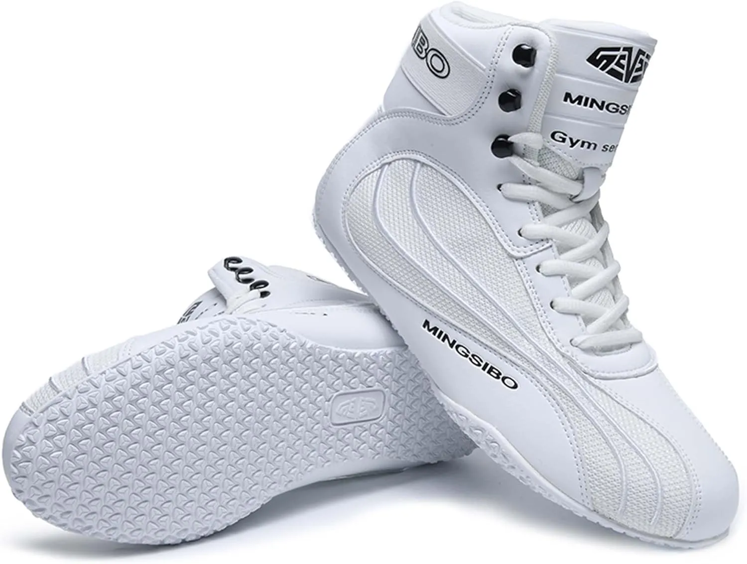 Usoway Men's Professional Boxing Shoes Non-Slip Wrestling Shoes Women's Lightweight Boxing Wrestling Training Shoes Adult Fitness Sports Shoes Fighting Weightlifting Multifunctional Shoes
