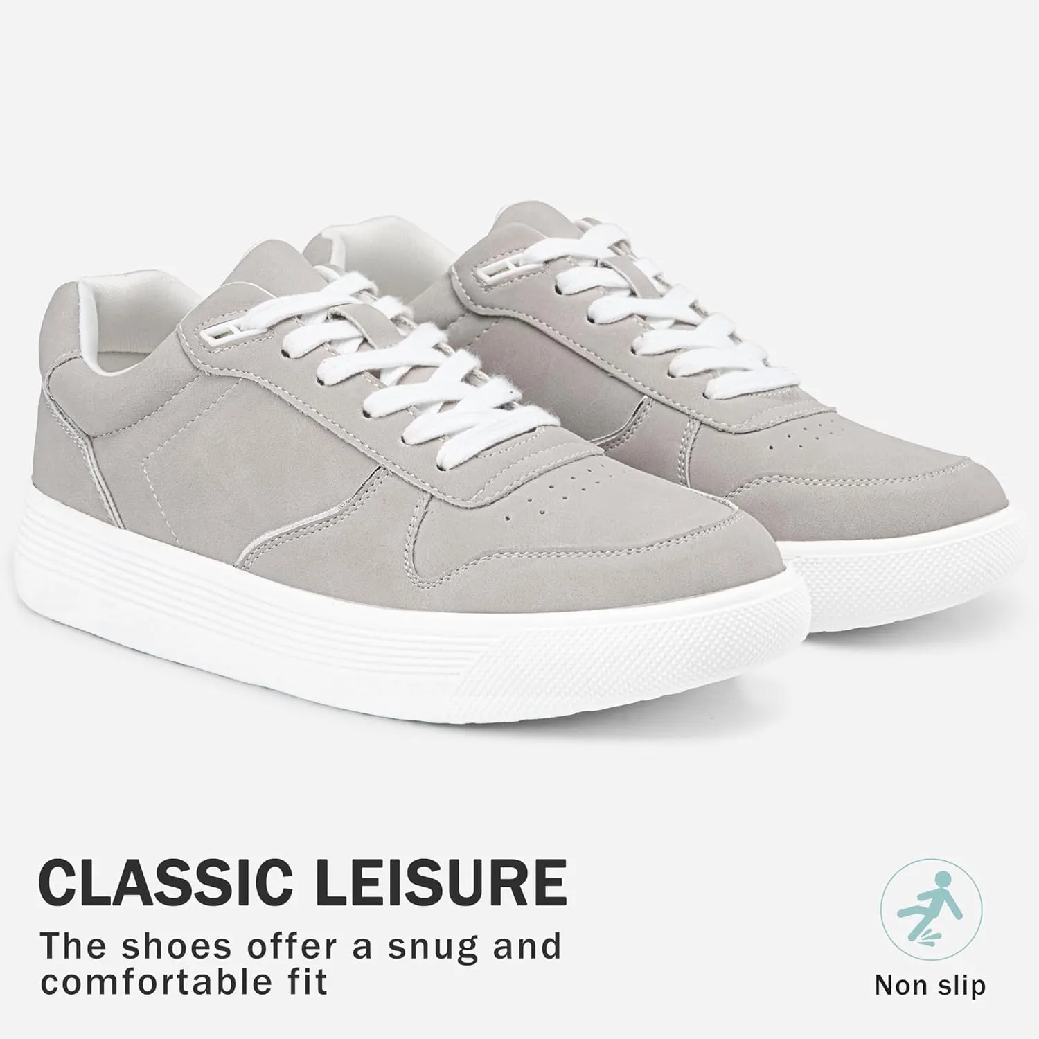 Vepose Women's Fashion Sneakers, Lace up Casual Sneakers with Arch Support, 8001 - Tennis Walking Dress Shoes for Lady
