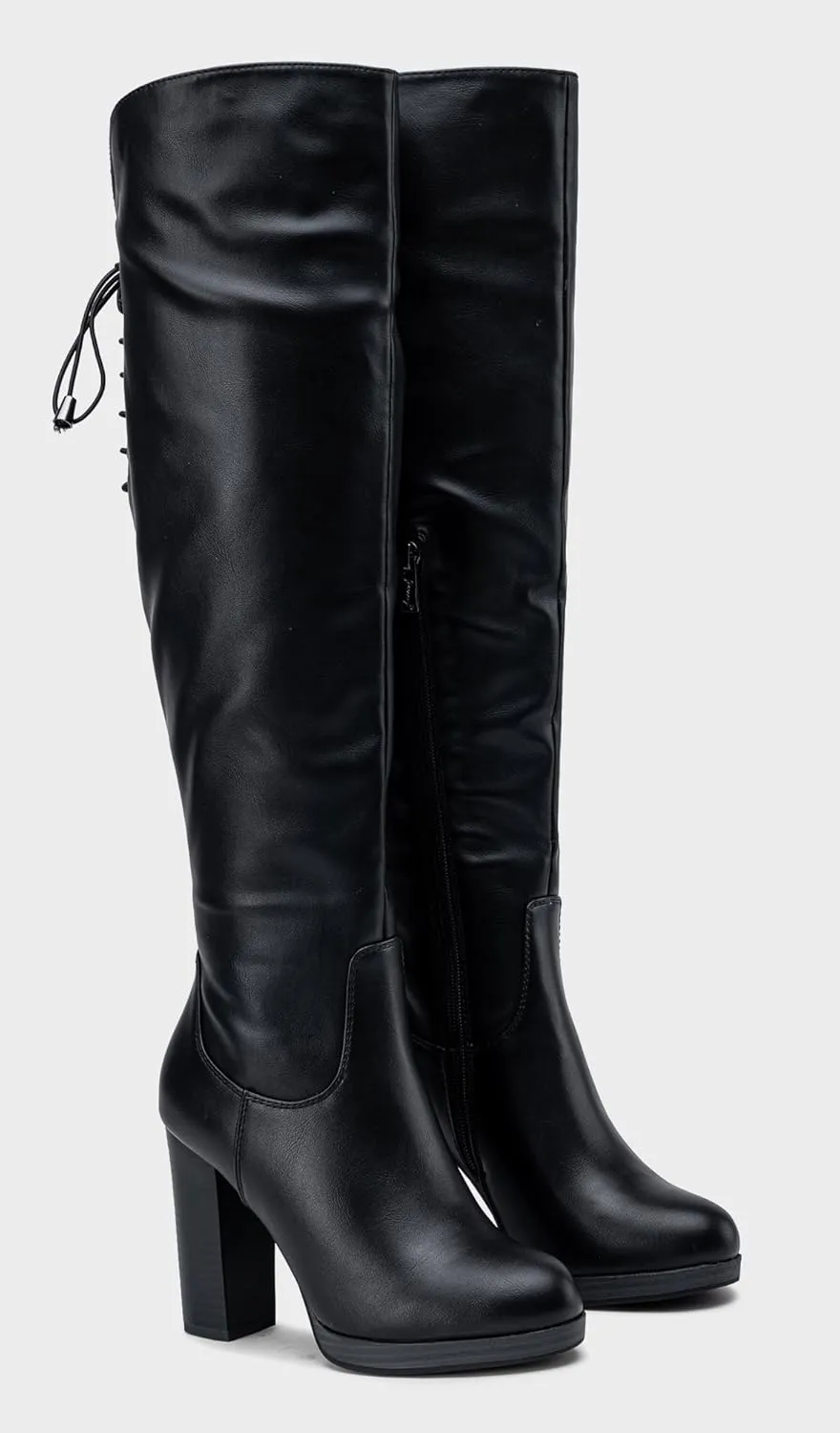 Vepose Women's Thigh High Black Over The Knee Boots, Tall Suede Knee High 996 Boot
