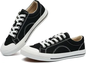 VERDASCO Womens Fashion Sneakers Casual Canvas Shoes with Thick Insole Comfort Walking Shoes Ladies Tennis Shoes