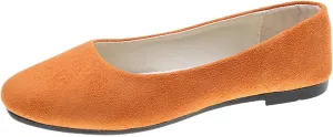 VESNIBA Women Girls Solid Big Size Slip On Flat Shallow Comfort Casual Single Shoes Womens Sandals Size