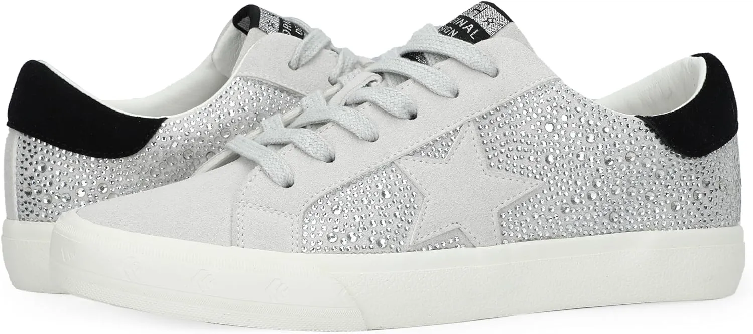 Vintage Havana Grande Women’s Fashion Sneakers | Star Tennis Shoes Womens | Low Top Slip On | Walking Comfortable Casual