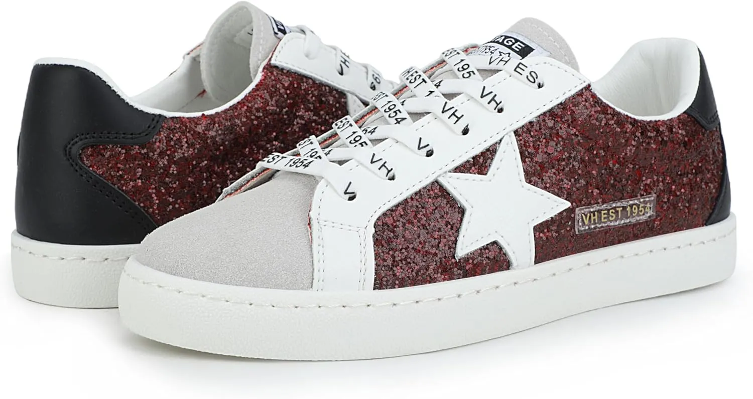 VINTAGE HAVANA Women’s Fashion Sneakers | Casual Lace up Low Top Tennis Shoes | Cute Trendy Dressy Sneakers