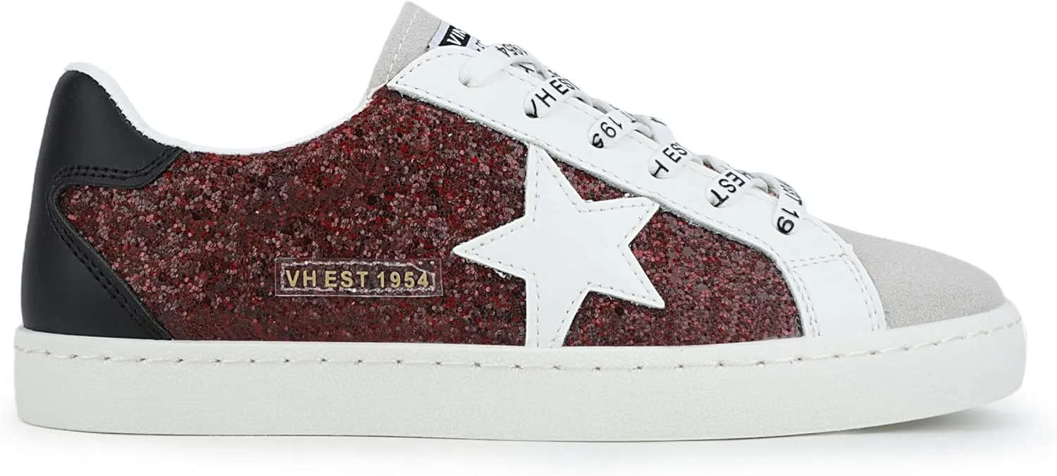 VINTAGE HAVANA Women’s Fashion Sneakers | Casual Lace up Low Top Tennis Shoes | Cute Trendy Dressy Sneakers