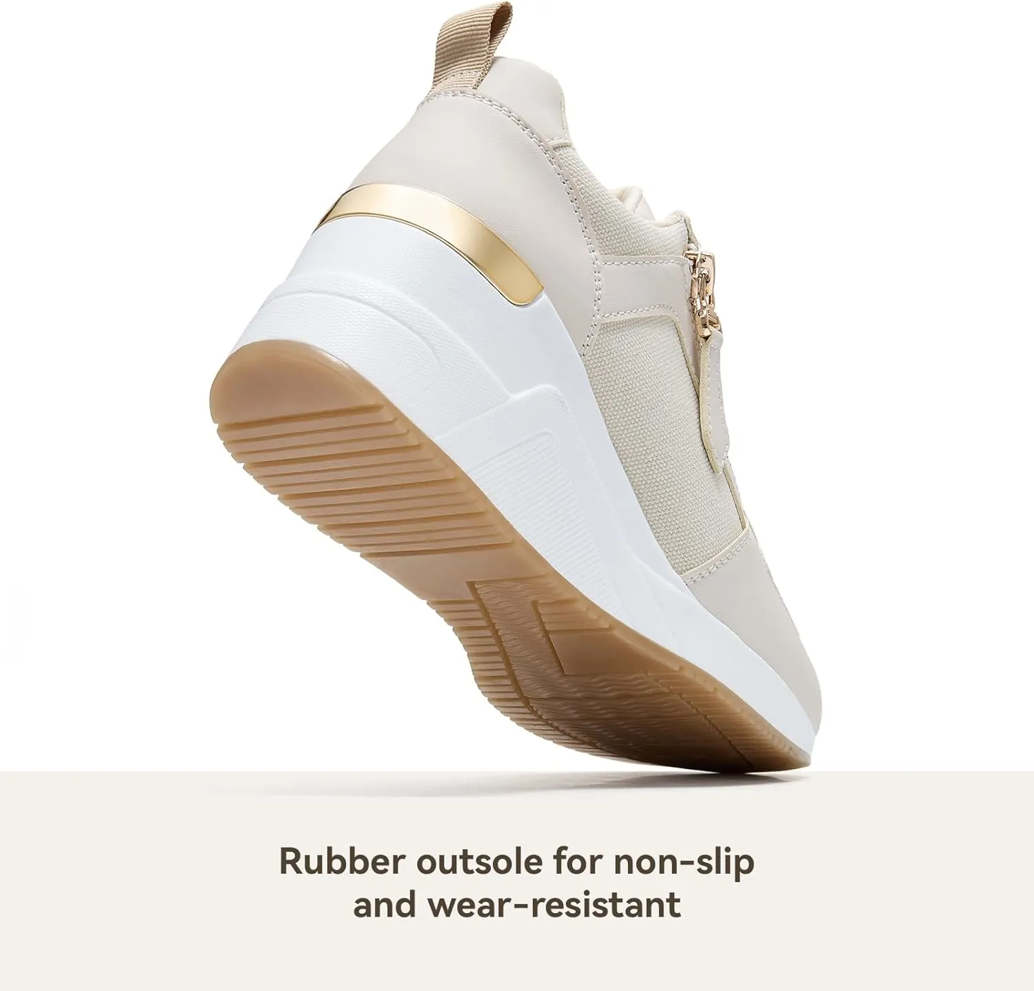 Viscozzy High Heel Wedge Sneakers for Women