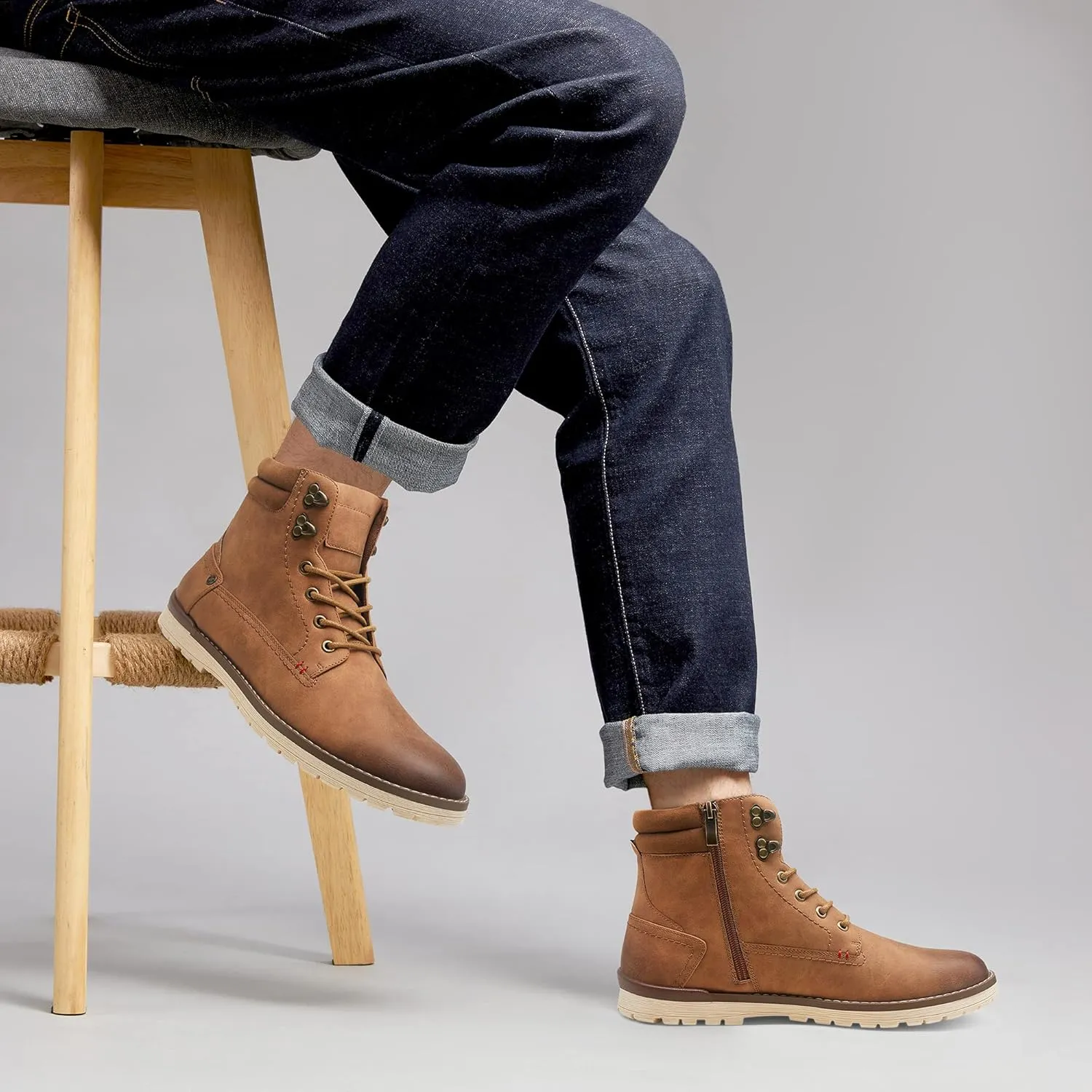 Vostey Men's Hiking Boots Waterproof Casual Chukka Boots for Men