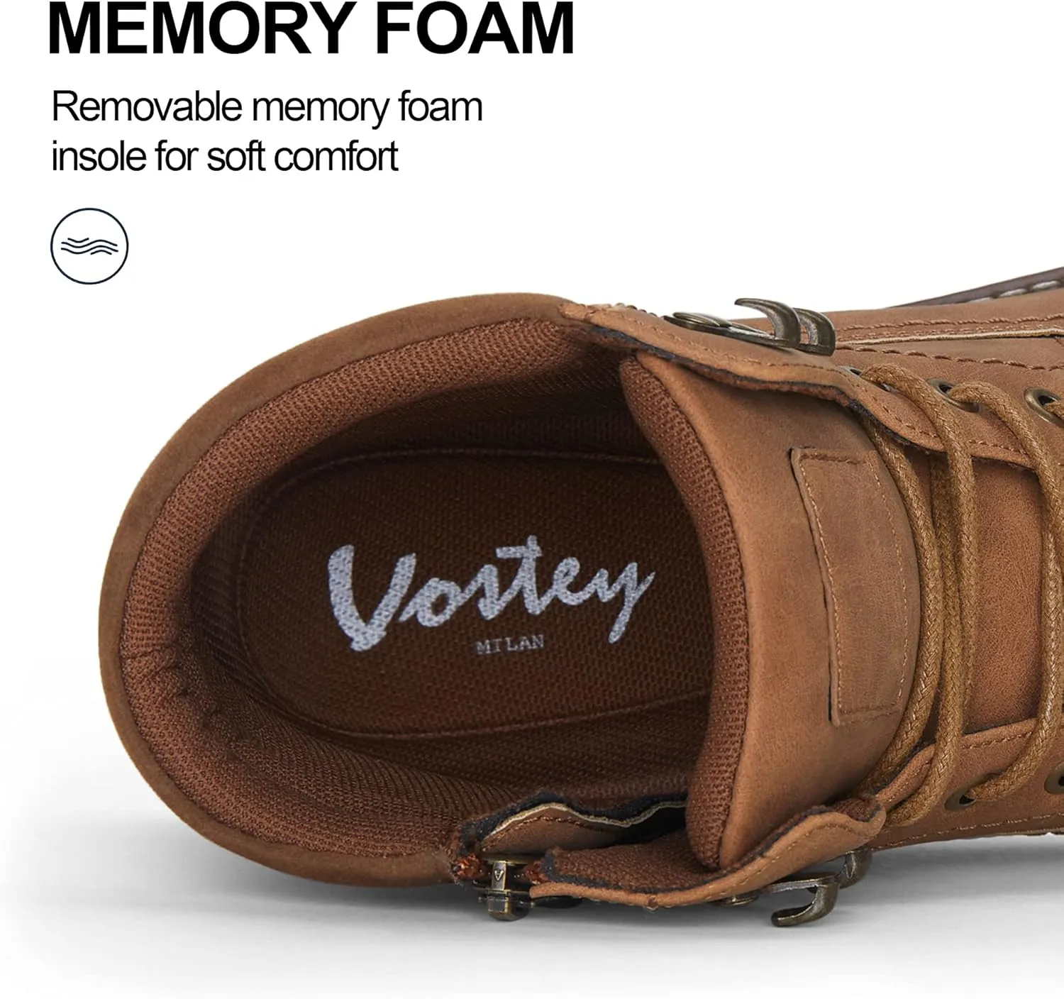 Vostey Men's Hiking Boots Waterproof Casual Chukka Boots for Men