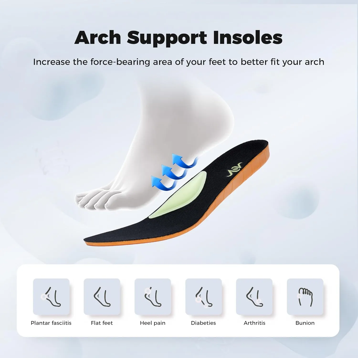 Walking Shoes for Men Arch Support Plantar Fasciitis Shoes Orthotic Tennis Sneakers for Foot Pain Relief